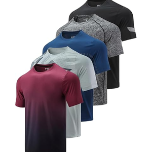 Camisetas Deportivas de Cuello Redondo de Secado Rápido para Hombre – Camisetas de Manga Corta para Gimnasio, Running y Entrenamiento, al por Mayor - Product Image 1