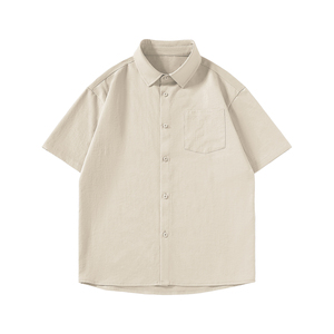 Polo para Hombre, Sensación de Lujo, Hombros Caídos, Manga Corta, Color Sólido, Estilo Urbano Moderno, Ajuste Cómodo, Camisetas para Hombre al por Mayor - Product Image 1