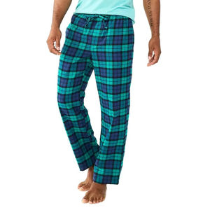 Pantalon de pyjama en flanelle pour homme, à carreaux, pour dormir, vêtements de nuit, 100% coton, confortable, pyjama de nuit - Product Image 1