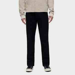 Jeans noirs classiques pour hommes de haute qualité, coupe droite, durables et élégants, pantalons en denim décontractés - Product Image 1