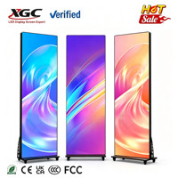 Écran d'affichage numérique LED portable P1.538 P1.86 P2 P2.5, écran LED sur pied pour les événements commerciaux et les expositions