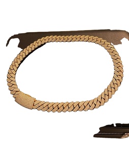 Chaîne à maillons cubain VVS Moissanite Starling Silver à trois rangées de diamants Chaîne Hip Hop entièrement glacée pour hommes de style rappeur - Product Image 1