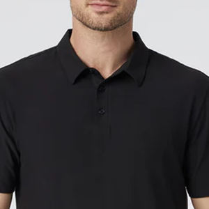 Camiseta con Cuello Camisero y Logotipo Bordado, Diseño de Color Sólido, Camiseta Casual para Hombre con Logotipo Personalizado, Camiseta Premium para Hombre - Product Image 2