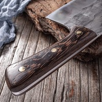 Viking Art vleesbijl 6-7,9 inch hakbijl professioneel handgemaakt beenhakmes hamer koksmes keukenmes hoog koolstofgehalte