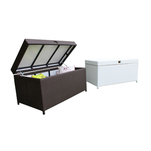 Durable Outdoor Rattan <b>Storage</b> Chest for <b>Cushions</b> and Accessories - Product Image 1