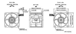 D6056-TP 60mm deux ventilateurs axiaux 115mmH2O ventilateur haute pression - Product Image 2