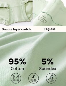 Braguitas de Algodón y Elastano de Cintura Alta para Mujer, Premium, Sólidas, Suaves, Transpirables, Ecológicas, de Secado Rápido, con Lazo, ODM, Talla XL, Personalizadas - Product Image 4