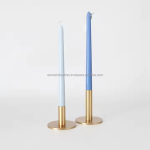 เชิงเทียนโลหะแบบเรียวเทียนโคมไฟและเทียนหรูหราเชิงเทียนทองเหลืองสำหรับตกแต่ง - Product Image 5