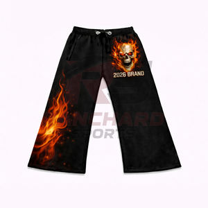 Ensemble sweat-shirt et jogging surdimensionné pour homme et femme, style streetwear, imprimé personnalisé avec strass, printemps/été - Product Image 3