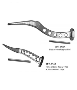 Raspador Óseo Bipolar de Acero Inoxidable Premium, Instrumento Quirúrgico Ortopédico, CE ISO, Reutilizable, Herramienta con Superficie de Raspado de Doble Textura - Product Image 6