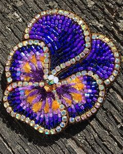 Elegant Nature Inspired Beaded Brooch Handmade MD HANDICRAFTS Model MD-9575 <b>for</b> <b>Wedding</b> and Special Occasion Fashion - Product Image 6