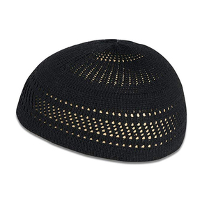 Bonnet Kufi Élastique Musulman en Gros avec Motifs Rayés et Couleurs Personnalisées – Nouveauté Tendance - Product Image 2