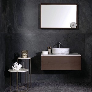 Revêtement mural en pierre naturelle flexible K Black, feuille mince en ardoise pour la décoration intérieure et extérieure - Product Image 3