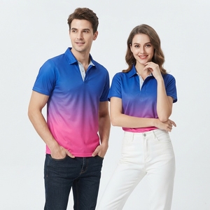 เสื้อโปโลพิมพ์ลายแบบซับลิเมชั่นเต็มตัว ปรับแต่งได้ ผลิตจากโพลีเอสเตอร์ผสมสแปนเด็กซ์ เหมาะสำหรับกีฬากอล์ฟ เทนนิส และเสื้อกอล์ฟสำหรับผู้ชาย - Product Image 2