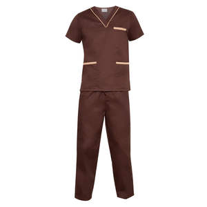 Tenue d'uniforme médical pour hommes en coton tissé 100% OEM, vente en gros, uniformes médicaux extensibles pour infirmiers - Product Image 5