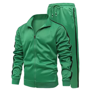 Conjunto Deportivo de 2 Piezas para Hombre, Ligero, con Sudadera con Cremallera y Forro Polar, Pantalones Deportivos con Puños Elásticos, Ropa Deportiva para Gimnasio y Running - Product Image 4