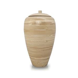 Jarrón de Madera Moderno Hecho a Mano, Ecológico, para Mesa, Madera Natural Pulida, Recuerdo Personalizado para Cenizas de Adultos, Capacidad para 200 Libras - Product Image 3