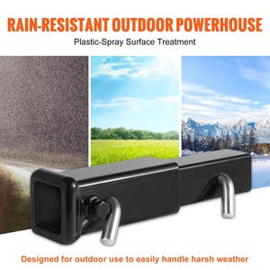 Noir 7 \ "Remorque Attelage Extension Tube Extender Attelage Goupilles Clips Boulon Écrou pour 2 \" Récepteur Attelage Adaptateur 4000 Lbs Attelage De Remorquage - Product Image 3