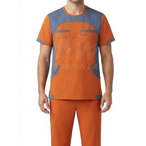 Healthcare Clinic Uniform Short Sleeve O-Neck <b>Scrub</b> <b>Top</b> for Medical Staff Nursing Professionals and Laboratory Workers - Product Image 5