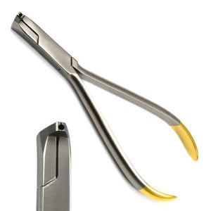 Alicates para alambres de arco dental para clínicas de ortodoncia, cortador de alambre lingual distal de metal de acero para alambres duros con pin, de Blush Surgical - Product Image 3