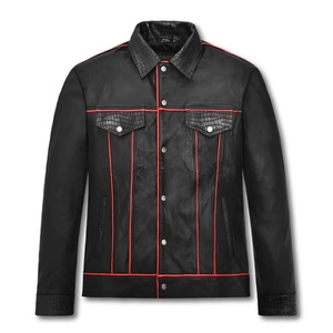 Chaquetas de cuero para hombre personalizadas, lavables, transpirables, totalmente cómodas para uso urbano, las mejores chaquetas de cuero para hombre. - Product Image 1
