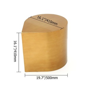 โต๊ะกลางเฟอร์นิเจอร์หรูหราแบบใหม่ ชุดโต๊ะกาแฟโลหะสี่ชิ้น สำหรับห้องนั่งเล่น ห้องรับแขก โต๊ะกาแฟสำนักงาน - Product Image 6