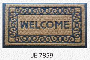 Tapis d'entrée en caoutchouc de coco de haute qualité, sans poils, durable, antidérapant, retient la saleté, facile à nettoyer, design moderne et élégant - Product Image 3