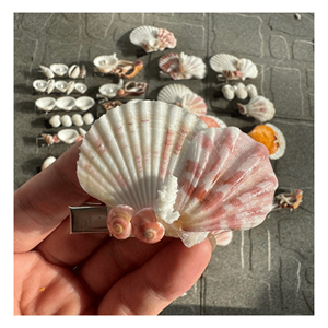 Pinces à cheveux en coquillage, résine et métal de qualité supérieure, élégantes, pour un usage quotidien, fabriquées au Vietnam. - Product Image 5