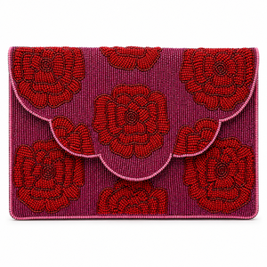 Luxury Handmade Floral Glass Beaded Flap <b>Clutch</b> Evening Bag Rose Embroidered Wedding Party Purse Designer Women OEM ODM Wholes - Product Image 4