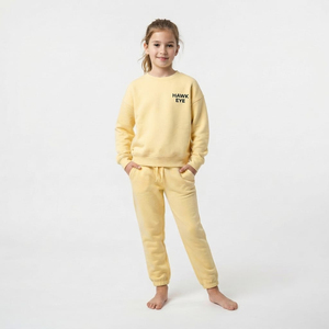 Conjunto Deportivo Moderno para Niños, Sudadera de Algodón y Pantalones Deportivos, Ropa Deportiva de Color Sólido, Proveedor de Ropa Urbana - Product Image 1