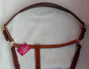 Diseño trenzado de caballo de cuero de la mejor calidad con ajuste de hebilla de latón duradero - Product Image 4