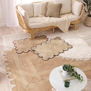 Paillasson décoratif en jute – Tapis d'entrée tressé durable pour une décoration intérieure moderne et rustique - Product Image 5