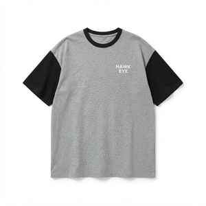 Camiseta Oversize para Mujer con Bloques de Color, Cuello Redondo, Manga Corta, Ajuste Holgado, 100% Algodón Jersey, Transpirable, Top Casual - Product Image 5