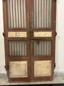 Arco de puerta de madera y hierro Jali antiguo, decoración rústica para el hogar, para entrada o portón, artesanía india recuperada de templo - Product Image 5