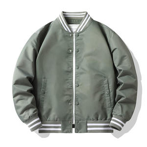 Chaqueta Bomber Varsity para Hombre, Chaqueta de Aviador Acolchada Reversible, Abrigo para Primavera, Otoño e Invierno - Product Image 3