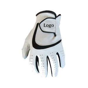 Guantes de Golf de Cuero Personalizados Unisex, Superventas, con Logotipo Blanco y Azul, Transpirables, Antideslizantes, de Dedo Completo, para Deportes - Product Image 4