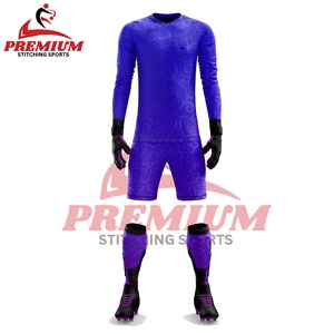 Custom Unisex Soccer Team Goalkeeper Uniforms Includes Jersey Shorts Logo Name Number <b>Waterproof</b> Breathable Summer Quick Dry - Product Image 5