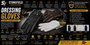 Guantes Térmicos de Cuero Vintage para Invierno - Product Image 1