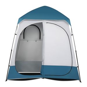Tenda Doccia Portatile Pop-Up da Campeggio 90x90x48 Pollici per Esterni, Cabina Istantanea a 2 Stanze con Spogliatoio e Riparo per Cambiarsi - Product Image 1
