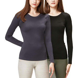 Haut de sport durable pour femme, haut de compression très extensible, couche de base pour l'exercice, la course, la gym et les sports de plein air - Product Image 5