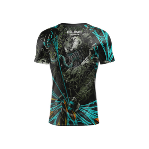 Wholesale Custom Logo Breathable Short Jiu Jitsu Rashguards-Direct Injection <b>Heat</b>-Transfer Printed Sportswear-Design Your Own - Product Image 4
