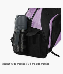 Sac de sport unisexe noir en polyester grande taille avec sangle réglable, capacité 20-30L, style décontracté, fermeture éclair, durable - Product Image 3