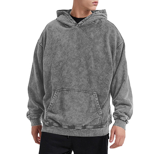 Sudaderas con capucha de algodón de alta calidad, gruesas, con lavado ácido para hombre, en oferta, recién llegadas, sudaderas con capucha con lavado ácido para la temporada de invierno - Product Image 1