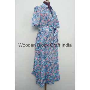 Vestido Casual de Algodón 100% para Mujer, Estilo Maxi, Cómodo, para la Playa o Fiestas, Diseño Recto y Elegante - Product Image 5