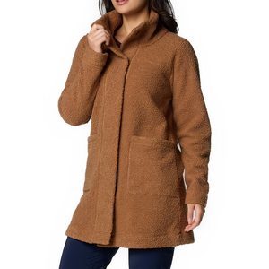 Manteau d'hiver mi-long classique pour homme à col montant boutonné en coton/fibre de bambou avec imprimé en relief en caoutchouc - Product Image 2