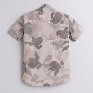 Polka Tots Chemise Demi Manches Poche À Rabat Camofledge-Gris - Product Image 2