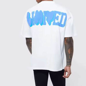 T-shirts pour hommes à impression en relief, T-shirts épais, Logo personnalisé, T-shirt pour hommes à impression en relief - Product Image 2