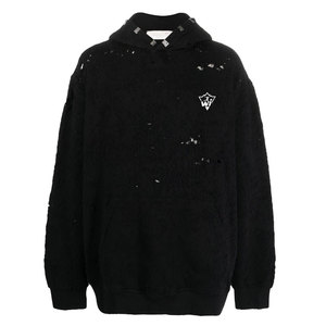 <b>Men</b> Distressed Hoodies Heavy Cotton Fleece Hooded Sweatshirt Street Fashion Custom Printing Embroidery Wholesale - Product Image 1