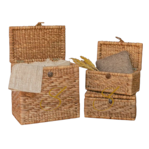 <b>Storage</b> <b>Chest</b> Basket | Woven Laundry Basket made from Water Hyacinth (2 sizes) - Product Image 2
