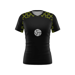 Maillot de volley-ball personnalisé, tissu polyester léger et respirant, séchage rapide, impression par sublimation, logos d'équipe. - Product Image 2
